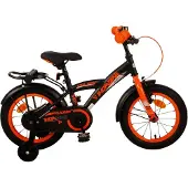 Volare Thombike Kinderfahrrad - Jungen - 14 Zoll - Schwarz Orange
