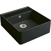 Villeroy & Boch Spülstein Einzelbecken Spülstein Einzelbecken 595 x 220 x 630 mm Snow White Cera