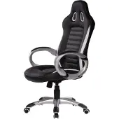 Amstyle Bürostuhl Sport Schwarz Chefsessel Schreibtischstuhl Drehstuhl