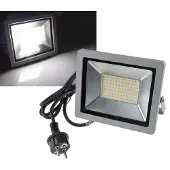 Chilitec LED-Fluter SlimLine CTF-SLT 50 silber 50W 5220lm 4000K neutralweiß IP44
