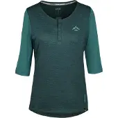 IXS Damen Jersey Carve X Henley , Everglade Solid - Türkis, 42