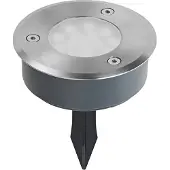 Ledvance LED Außenleuchte Endura Hybrid Ground Spike 1W Stainles Steel Warmweiss 4058075834606