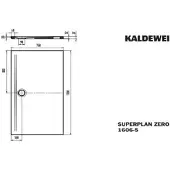 Kaldewei 360647980231 DW SUPERPLAN ZERO Mod.1606-5, 750 x