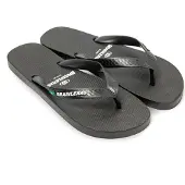 Brasileras Herren Zehensandalen mit rutschfester Sohle bequem schuhe strand/schwimmbad/stadt schwarz 43/44 EU - UBCPOM