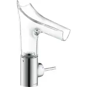 Hansgrohe Waschtisch-Einhebelmischer Axor Starck V 140 m Glasausl., unverschließ Abl.garn, chr