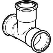Geberit T-Stück Mapress Edelstahl, Ø15mm, gleich, Pressmuffen, Edelstahl 1.4401, CIIR-Dichtung, 1 Stk.