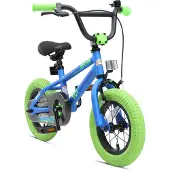 Bikestar Kinder Fahrrad ab 3 Jahre | 12 Zoll BMX Kinderrad | Blau & Grün