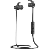 Aiwa ESTBT-400BK Wireless In-Ear Sport Kopfhörer mit Remote und Mikrofon, Bluetooth 5.0, IPX5, 8 Stunden spielzeit und Freisprechfunktion