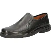 Sioux Slipper "Michael", Herren, Gr. 44 (UK 9 1/2), schwarz, Obermaterial: 100% Lammnappaleder LANA. 100% Polyurethan PU., Schuhe Slipper