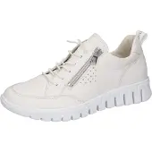 Waldlaufer Schnürhalbschuhe in weiss/weiss kombi, Gr. 7