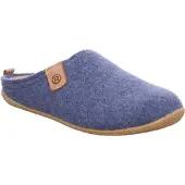 Rohde Damen Pantoffel Softfilz Hausschuh Wechselfußbett 6860, Größe:39 EU, Farbe:Blau