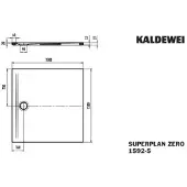 Kaldewei SUPERPLAN ZERO 1592-5, Duschwanne mit Wannenträger extraflach, 150x150cm, 359247982674