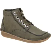 Clarks FUNNY CEDAR Damenschuhe - Hi cut Sneaker grün Freizeit NEU