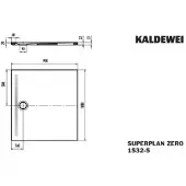 Kaldewei 353247983231 DW SUPERPLAN ZERO Mod.1532-5, 900 x