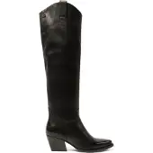 Lazamani Stiefel Damen Schwarz Leder