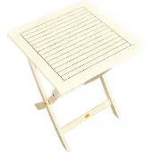 Sedex CATAR Klptisch 80x80 wß-gewischt / EUC-WW