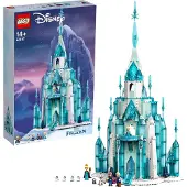 LEGO 43197 Disney Princess Der Eispalast, mit Mini Puppen von Anna und Elsa („Frozen“), Olaf-Figur, ab 14 Jahre