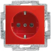 Busch-Jaeger Steckdose 1f rt glz Busch-balance SI UP m.BS