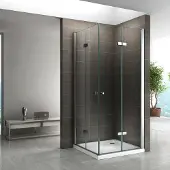 I-flair Falttür Duschkabine 85x95x180 cm aus durchsichtigem 6 mm Sicherheitsglas - DK99