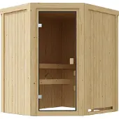 Karibu Innensauna Divna inkl. Saunaofen 3,6kW integr. Steuerung