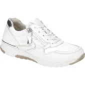 Gabor ROLLINGSOFT Damenschuhe - sportliche Schnür- Halbschuhe weiß Freizeit NEU