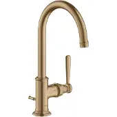 Hansgrohe Waschtisch-Einhebelmischer 210 Axor Montreux A 175mm, m Zugst.Abl.Gar., brush. bron