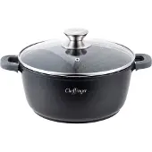 Rukauf Cheffinger TOPF 28 cm Aluguss schwarz