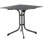 Sieger 5130-30 Klapptisch Polytec (HPL) 80x80 cm Stahlgestell eisengrau / Tischplatte Polytec (HPL) Schiefer anthrazit