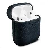Accezz Echtleder Case für das Apple Airpods 1 / 2 - Dunkelblau