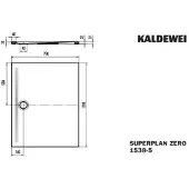 Kaldewei 353847982669 DW SUPERPLAN ZERO Mod.1538-5, 750 x