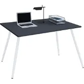 VCM Schreibtisch Computertisch Bürotisch Skandanivischer Retro Look Salia 138x80 cm