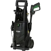 Stier Hochdruckreiniger SDR-160, 2200 W, max. Druck 165 bar, max. Fördermenge 492 l/h, Mit Schlauchtrommel, 10 Meter Arbeitradius, 5 Meter Schlauch, 2x Düsen, Terrassenreiniger für Auto, Terasse