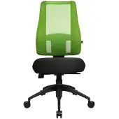 Topstar Bürostuhl Lady Sitness Deluxe, LT20B0W505 Stoff grün, Gestell schwarz