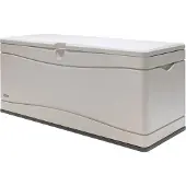 Lifetime Kunststoff Gartenbox 495 L Auflagenbox & Gartentruhe Lichtgrau 61x152x67 cm