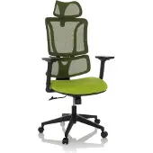 MyBuero Home Office Bürostuhl ERGOMY Schreibtischstuhl mit Armlehnen (höhenverstellbar) Stoff / Netzstoff Drehstuhl