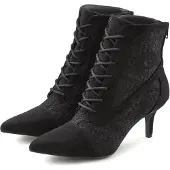 LASCANA Schnürstiefelette Herbststiefelette, Stiefel, schwarz Größe 40