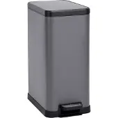 SVITA STM15 Mülleimer Treteimer 15l inkl. Inneneimer Softclose-Deckel Grau