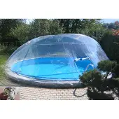 Steinbach Swimming Pool Überdachung "Cabrio Dom" transparent für Ø 600 cm