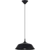 Sollux Pendelleuchte FRIKA Schwarz 1xE27 15W Stahl 74x34x34cm