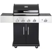 All'Grill IMPULS schwarz - 4 Brenner + Steakzone