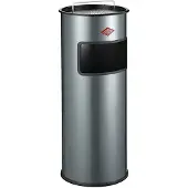 Wesco 150601-13 Standascher 30 in GRAPHIT mit Sieb und 30 Liter Abfallvolumen / Mülleimer / Ascher