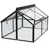 Vitavia Frühbeet "Gaia Jumbo" schwarz Frühbeet (119 x 83 x 72 cm) 3 mm ESG