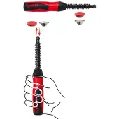 Bessey 2‐Komponenten‐Kunststoffgriff inkl. wechselbarer Druckplatte aus Qualitätsstahl mit Schutzkap - 3101186
