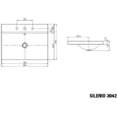 Kaldewei 904107203030 Aufs.-WT SILENIO Mod.3042, 600 x 460,