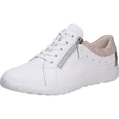 Waldlaufer Schnürhalbschuhe in weiss/weiss kombi, Gr. 8.5