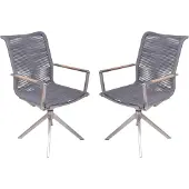 Garden Pleasure Drehstuhl RUBIERA, 2er Set