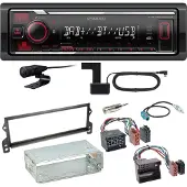 Kenwood KMM-BT408DAB Bluetooth Digitalradio Einbauset für MINI R50 R52 R53