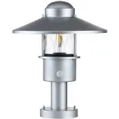 Elstead Lighting Elstead Klampenborg Außen-Stehleuchte Sensor E27 32cm Silber IP44