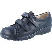 Finn Comfort , Aleppo, Damen, Halbschuhe, Schwarz, Leder, NEU - Damenschuhe Bequeme Ballerina / Slipper, Schwarz