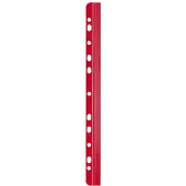 HP Klemmschiene A4, rot, für ca. 30 Blatt, mit Abheftleiste, 25 Stück